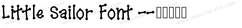 Little Sailor Font -字体转换